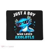 Axolotl Kawaii Just A Boy Who Loves Axolotls Dabbing Axolotl Mousepad thumb 0