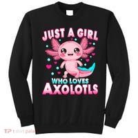 Axolotl Kawaii  Just A Girl Who Loves Axolotls Sweatshirt thumb 0
