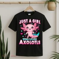 Axolotl Kawaii  Just A Girl Who Loves Axolotls T-Shirt thumb 2