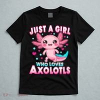 Axolotl Kawaii  Just A Girl Who Loves Axolotls T-Shirt thumb 5