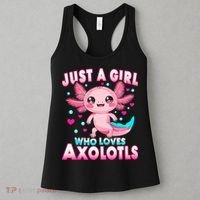 Axolotl Kawaii  Just A Girl Who Loves Axolotls Women's Tank Top thumb 3