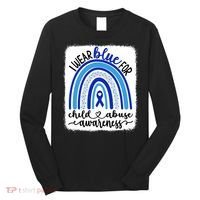 All KidsMatter Pinwheel Blue Rainbow Child Abuse Awareness Long Sleeve Shirt thumb 0