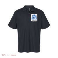 All KidsMatter Pinwheel Blue Rainbow Child Abuse Awareness Polo thumb 0