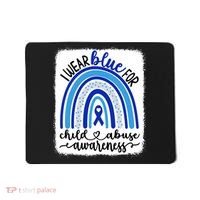 All KidsMatter Pinwheel Blue Rainbow Child Abuse Awareness Mousepad thumb 0