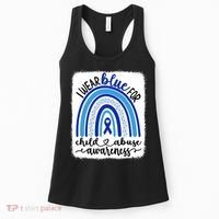 All KidsMatter Pinwheel Blue Rainbow Child Abuse Awareness Women's Tank Top thumb 0
