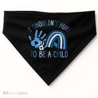 All KidsMatter Pinwheel Child Abuse Prevention Awareness USA-Made Doggie Bandana thumb 0