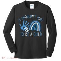All KidsMatter Pinwheel Child Abuse Prevention Awareness Kids Long Sleeve Shirt thumb 0