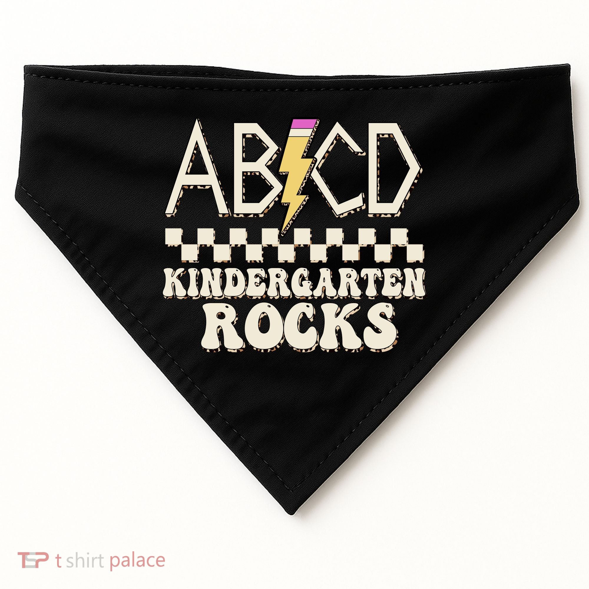 ABCD Kindergarten Rocks USA-Made Doggie Bandana
