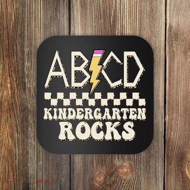 ABCD Kindergarten Rocks Coaster