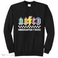 Abcd Kindergarten Rocks Pencil Lightning Teachers Rock Sweatshirt thumb 0
