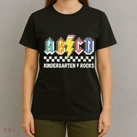 Abcd Kindergarten Rocks Pencil Lightning Teachers Rock T-Shirt thumb 4