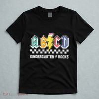 Abcd Kindergarten Rocks Pencil Lightning Teachers Rock T-Shirt thumb 5