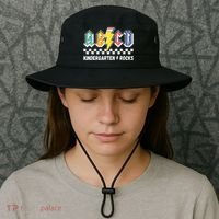 Abcd Kindergarten Rocks Pencil Lightning Teachers Rock Bucket Hat thumb 3