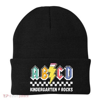 Abcd Kindergarten Rocks Pencil Lightning Teachers Rock Beanie