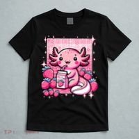 Axolotl Kawaii Strawberry Milk Shake Anime Axolotl T-Shirt thumb 5