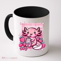 Axolotl Kawaii Strawberry Milk Shake Anime Axolotl Coffee Mug thumb 0