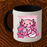 Axolotl Kawaii Strawberry Milk Shake Anime Axolotl Coffee Mug thumb 2