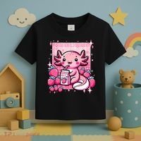 Axolotl Kawaii Strawberry Milk Shake Anime Axolotl Toddler T-Shirt thumb 3