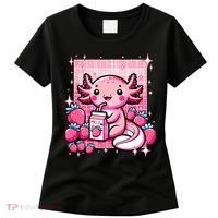 Axolotl Kawaii Strawberry Milk Shake Anime Axolotl Women's T-Shirt thumb 0
