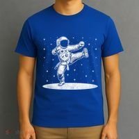 Astronaut Karate Taekwondo Martial Artist Martial Arts Tkd Cute Gift T-Shirt thumb 3