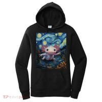 Axolotl Kawaii - Van Gogh Style - Starry Night Graphic  Women's Hoodie thumb 0