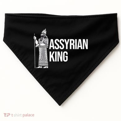 Assyrian King With An Assyrian King Funny Gift USA-Made Doggie Bandana