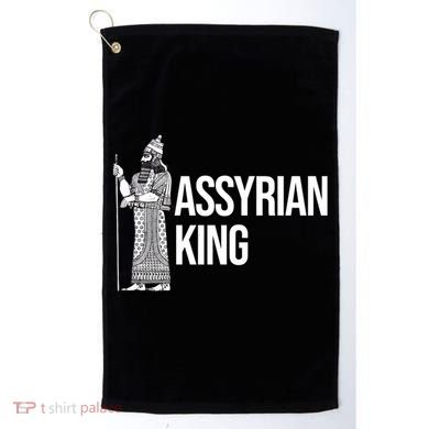 Assyrian King With An Assyrian King Funny Gift Golf Towel