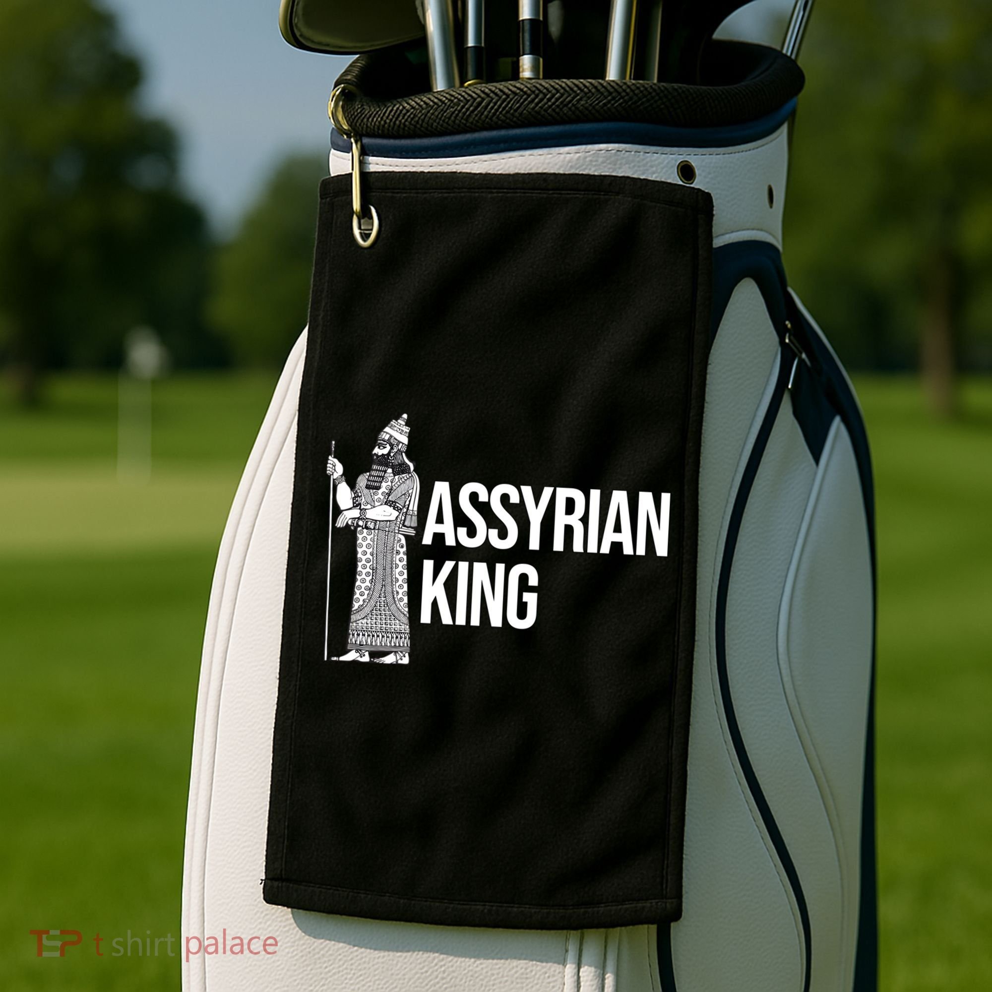 Assyrian King With An Assyrian King Funny Gift Golf Towel