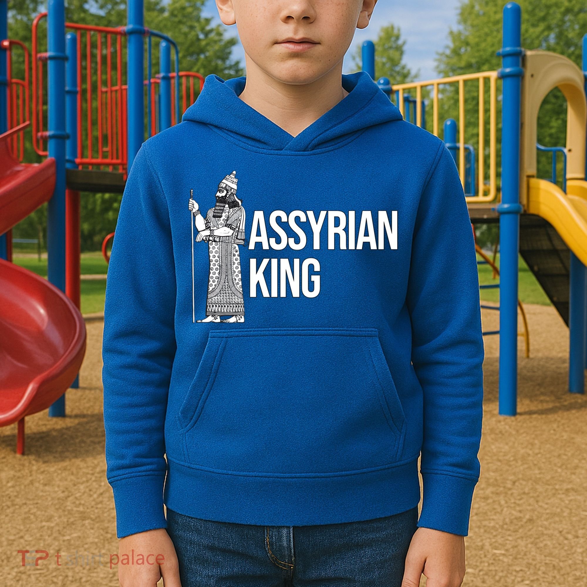 Assyrian King With An Assyrian King Funny Gift Kids Hoodie