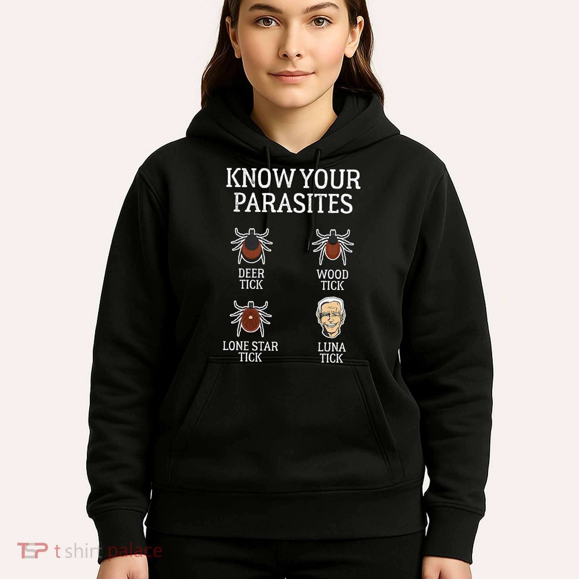 Antibiden Know Your Parasites Lunatic Impeach Joe Biden Hoodie
