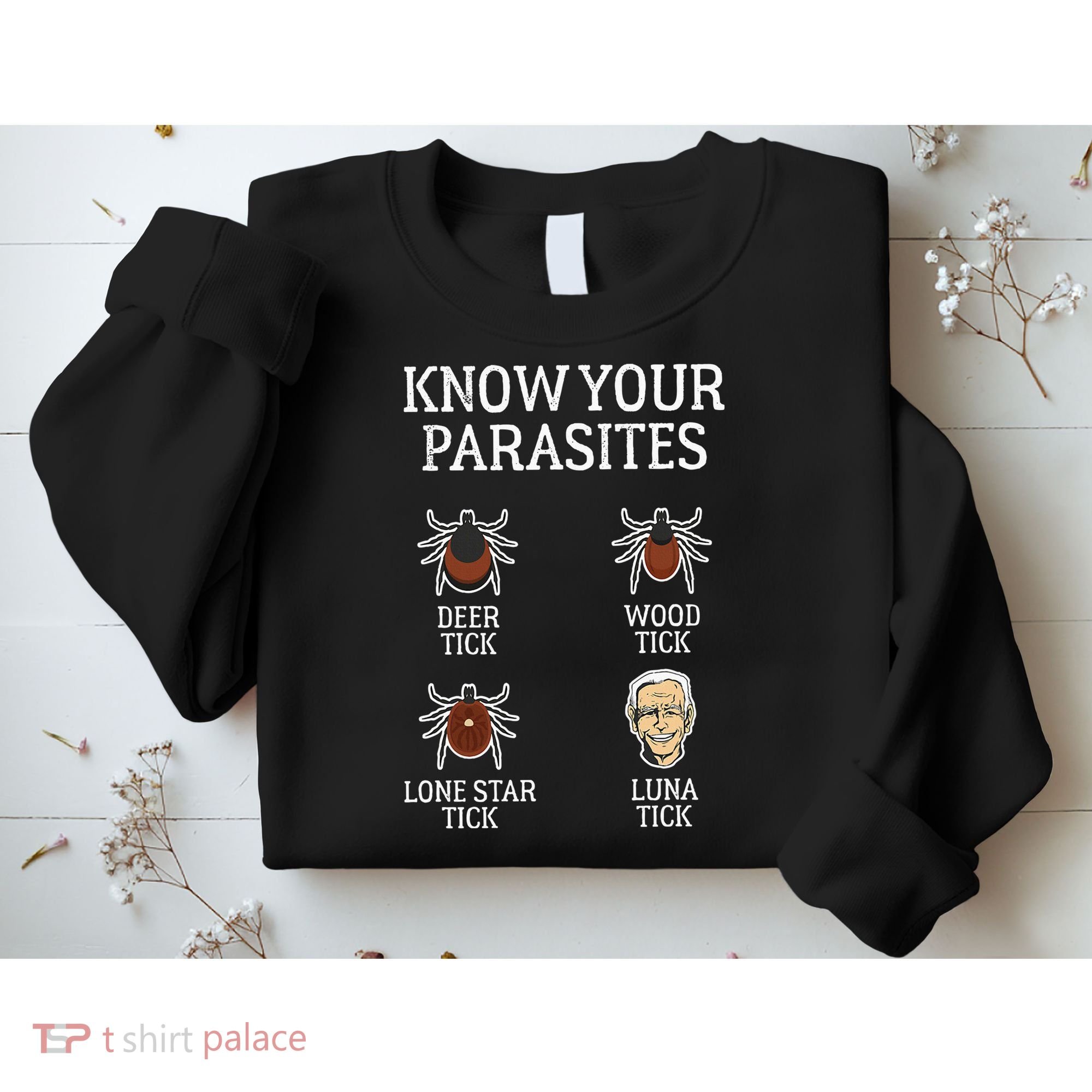 Antibiden Know Your Parasites Lunatic Impeach Joe Biden Sweatshirt