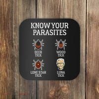 Antibiden Know Your Parasites Lunatic Impeach Joe Biden Coaster thumb 0