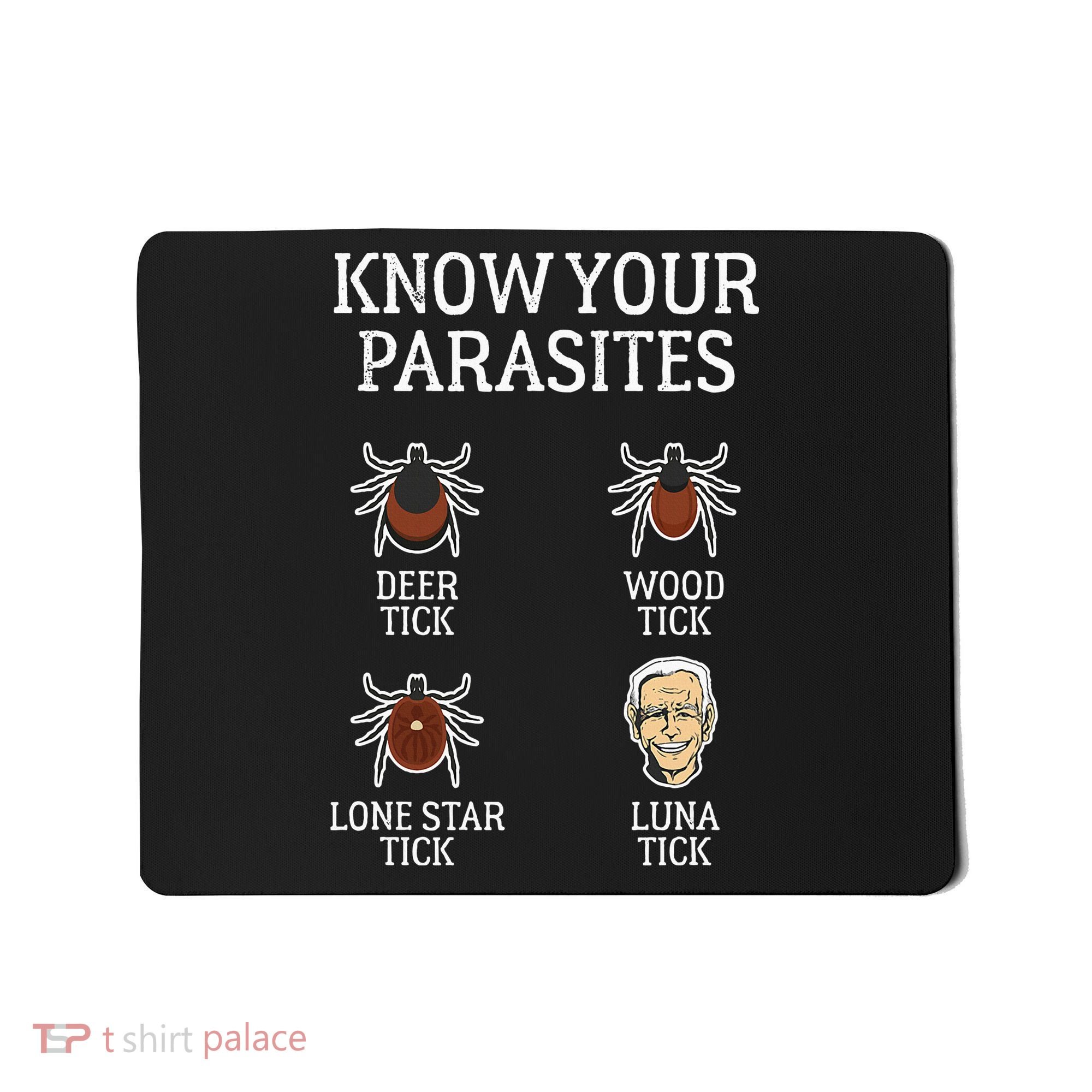 Antibiden Know Your Parasites Lunatic Impeach Joe Biden Mousepad