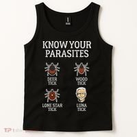 Antibiden Know Your Parasites Lunatic Impeach Joe Biden Tank Top thumb 2