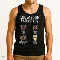 Antibiden Know Your Parasites Lunatic Impeach Joe Biden Tank Top thumb 3