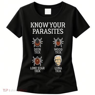 Antibiden Know Your Parasites Lunatic Impeach Joe Biden Women's T-Shirt