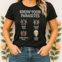 Antibiden Know Your Parasites Lunatic Impeach Joe Biden Women's T-Shirt thumb 2