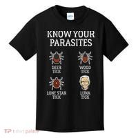 Antibiden Know Your Parasites Lunatic Impeach Joe Biden Kids T-Shirt thumb 0