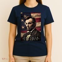 Abraham Lincoln 16th President Of The United States Portrait T-Shirt thumb 4