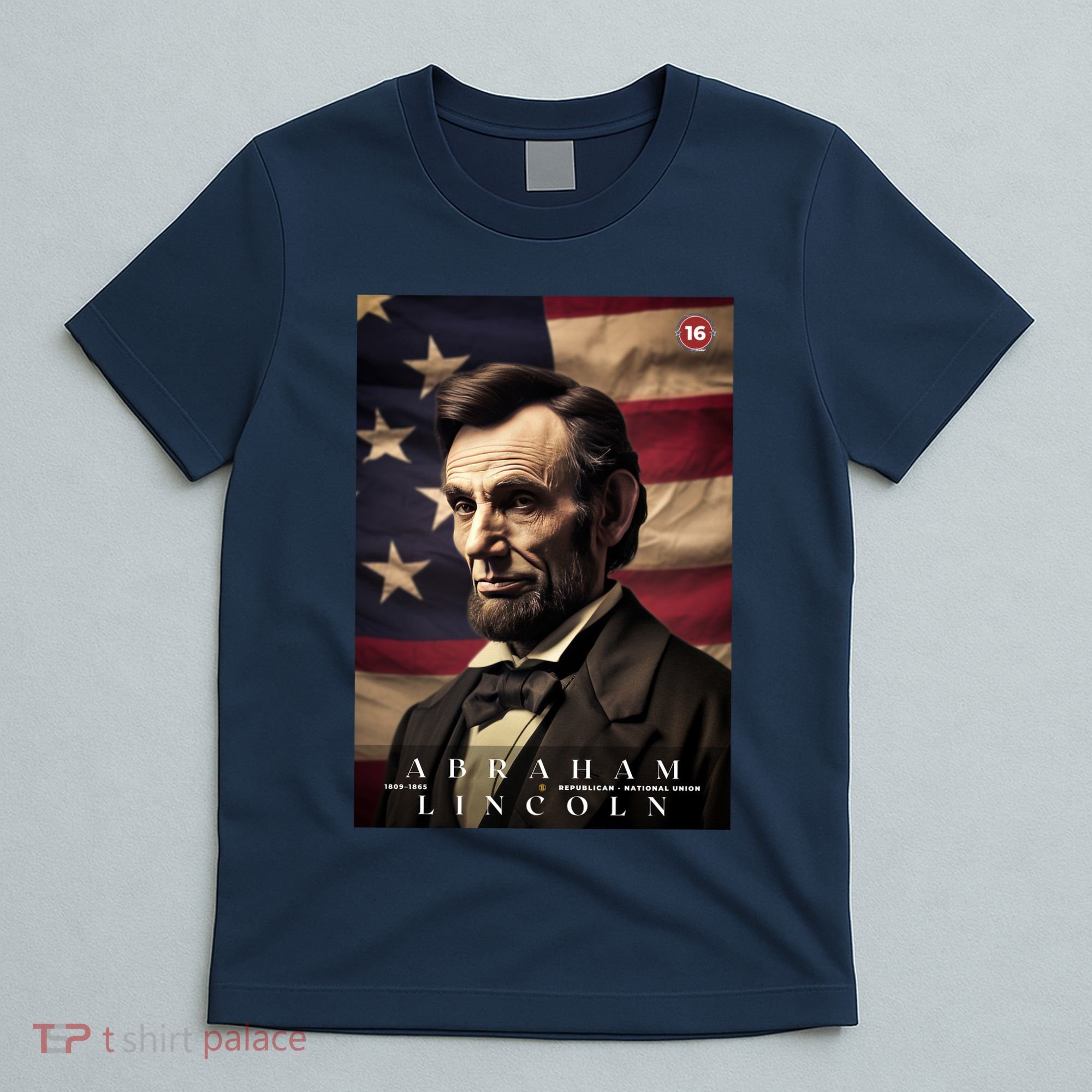 Abraham Lincoln 16th President Of The United States Portrait T-Shirt