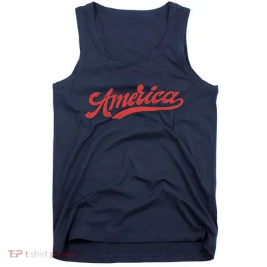 America Label Tank Top