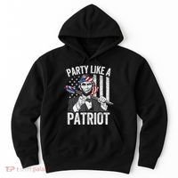 Abraham Lincoln 4th Of July American USA Flag Hoodie thumb 0