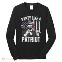 Abraham Lincoln 4th Of July American USA Flag Long Sleeve Shirt thumb 0