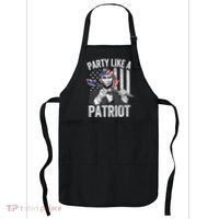 Abraham Lincoln 4th Of July American USA Flag Apron thumb 0