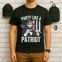 Abraham Lincoln 4th Of July American USA Flag T-Shirt thumb 6