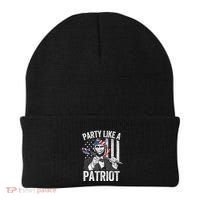 Abraham Lincoln 4th Of July American USA Flag Beanie thumb 0