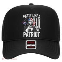 Abraham Lincoln 4th Of July American USA Flag Hat thumb 0