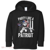 Abraham Lincoln 4th Of July American USA Flag Toddler Hoodie thumb 0