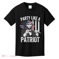 Abraham Lincoln 4th Of July American USA Flag Kids T-Shirt thumb 0