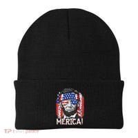 Abraham Lincoln 4th Of July Merica  American Flag Beanie thumb 0
